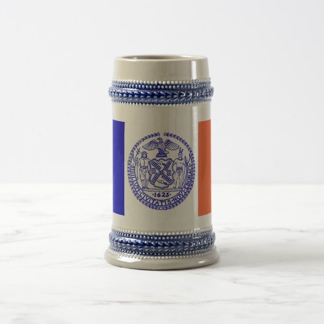 Caneca De Cerveja Mug com bandeira de Nova Iorque - EUA (Centro)