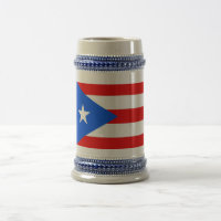 Mug com bandeira de Porto Rico - EUA