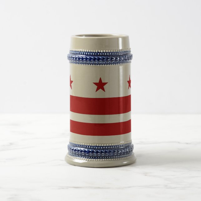 Caneca De Cerveja Mug com bandeira de Washington DC-EUA (Centro)