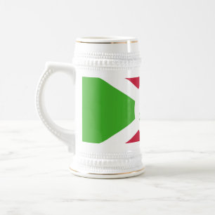 Caneca De Cerveja Mug com bandeira do Burundi