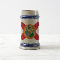 Mug com Bandeira do Estado da Flórida - EUA