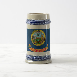 Caneca De Cerveja Mug com bandeira do Estado de Idaho - EUA