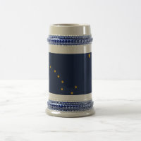 Mug com bandeira do Estado do Alasca - EUA