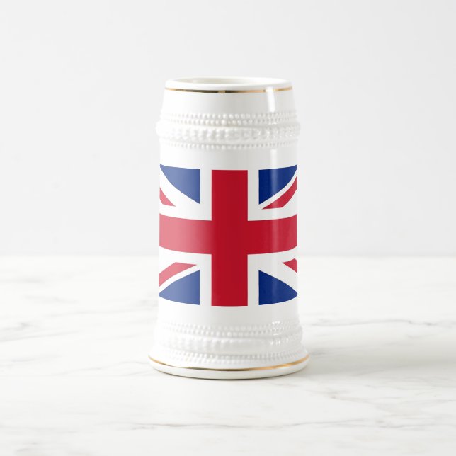 Caneca De Cerveja Mug com bandeira do Reino Unido (Centro)