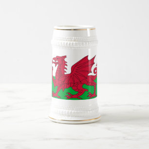 Caneca De Cerveja Mug com Flag do País de Gales