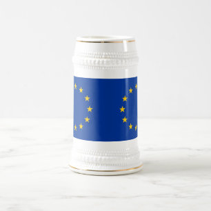 Caneca De Cerveja Mug com pavilhão da União Europeia