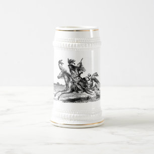 Caneca De Cerveja Mug de cavalo índio