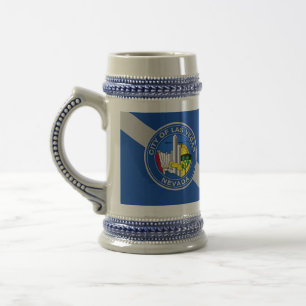 Caneca De Cerveja Mug with Flag of Las Vegas City, EUA
