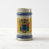 Mug with Flag of New Jersey State -EUA