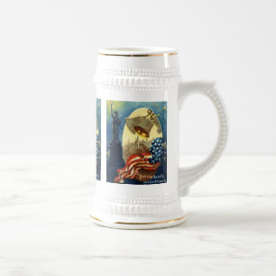 CANECA DE CERVEJA MÚGS DE CAFÉ PATRIÓTICO - 4 DE JULHO - LIBERDADE