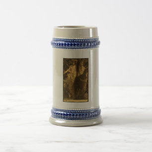 Caneca De Cerveja Mulher Dríade Tão assombrada Coruja & Morcego Noit