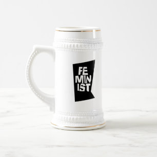 Caneca De Cerveja Mulher igual imitaçãoa da menina fêmea feminista