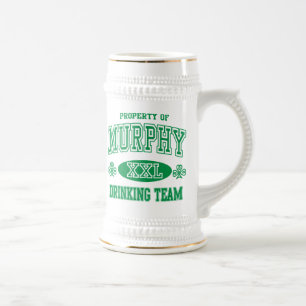 Caneca De Cerveja Murphy Irish Bebendo Team