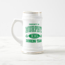 Caneca De Cerveja Murphy Irish Bebendo Team