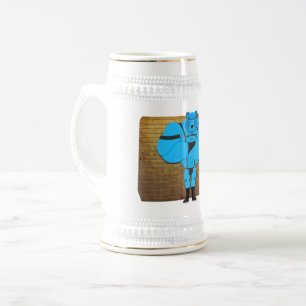 Caneca De Cerveja músculo Gay artístico de SlipperyJoe tem present