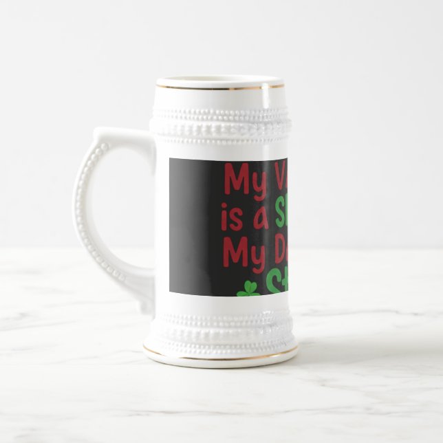 Caneca De Cerveja My Valentine is a Shamrock Funny St. Patrick's Day (Esquerda)