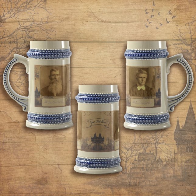 Caneca De Cerveja Na memória dos avós. Família Antiquada (Criador carregado)