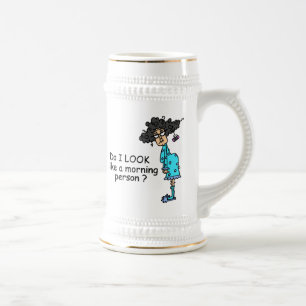 Caneca De Cerveja Não É Uma Pessoa Da Manhã