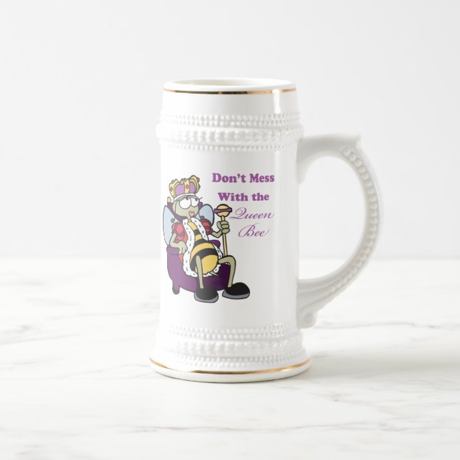 Caneca De Cerveja não mexa com a rainha abelha (Direita)