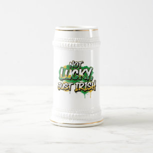 Caneca De Cerveja Não Sorte, apenas Rua irlandesa. Dia de Patrick