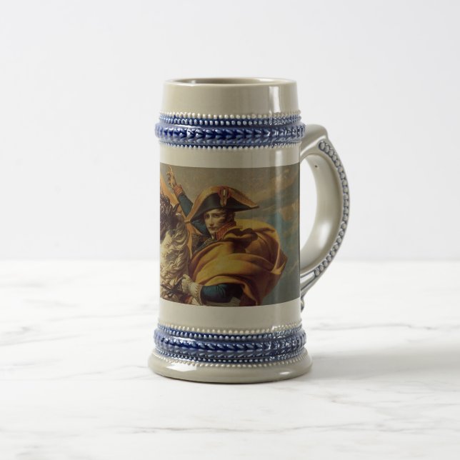 Caneca De Cerveja Napoleão atravessando os Alpes-Jacques-Louis David (Frente Esquerda)