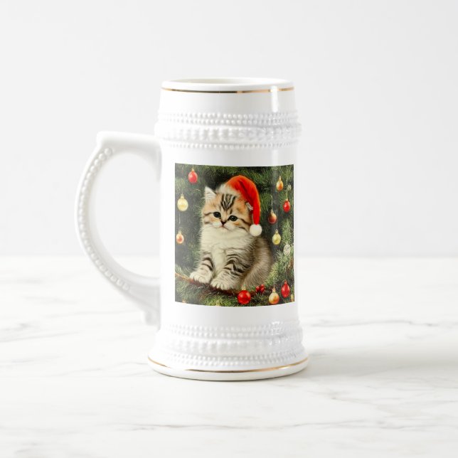 Caneca De Cerveja Natais vintages Kitten (Esquerda)