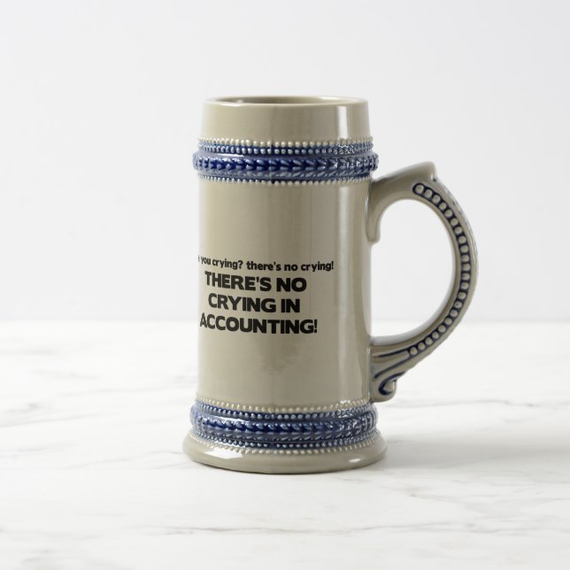 Caneca De Cerveja Nenhum grito na contabilidade (Direita)