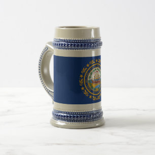 Caneca De Cerveja New Hampshire Flag