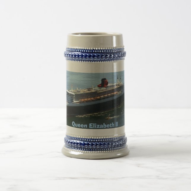 Caneca De Cerveja No. 2 Long Beach de QEII, rainha Elizabeth II (Centro)