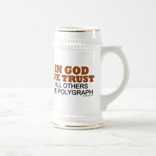 Caneca De Cerveja No deus nós confiamos todos os outro nós humor d