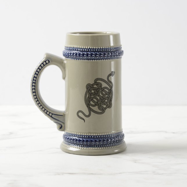 Caneca De Cerveja Nó Serpente [preto] (Esquerda)
