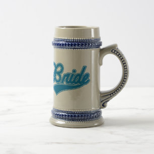 Caneca De Cerveja Noiva (azul do roteiro do basebol)