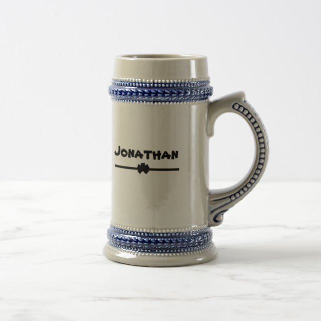 Caneca De Cerveja Nome Russo do Script de Presente de Beer Moderno (Direita)
