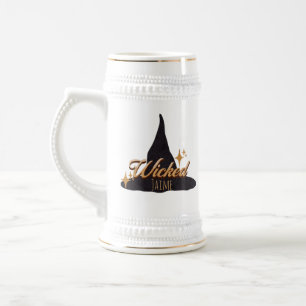 Caneca De Cerveja Nome Wicked do Witch Retro