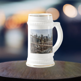 Caneca De Cerveja Nova Iorque Lower Manhattan Skyline