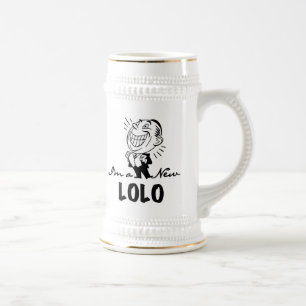 Caneca De Cerveja Novas camisetas e presentes do Lolo sorridentes