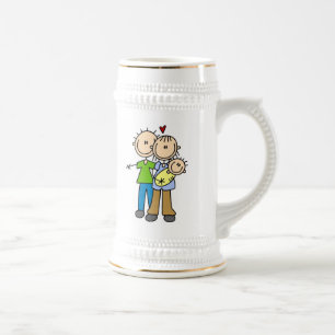 Caneca De Cerveja Novos Pais Camisetas e Presentes para Bebê Recém-N