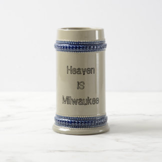 Caneca De Cerveja O céu é Milwaukee
