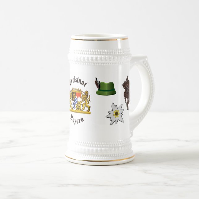 Caneca De Cerveja O Estado Livre da Baviera (Frente Esquerda)