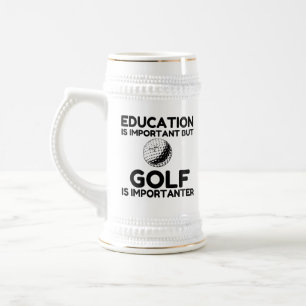 CANECA DE CERVEJA O GOLF É IMPORTANTE