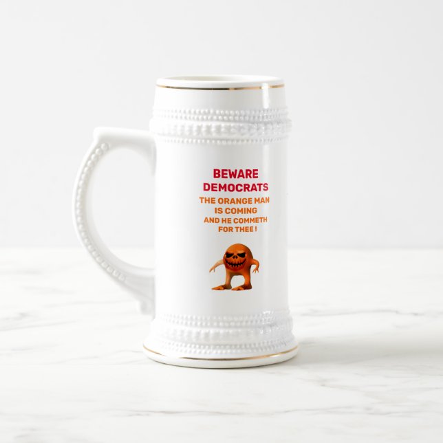 CANECA DE CERVEJA O HOMEM LARANJA (Esquerda)