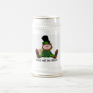 Caneca De Cerveja o irlandês, BEIJA-ME O IRLANDÊS IM
