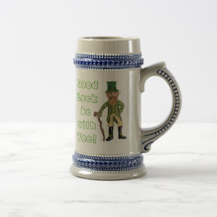 Caneca De Cerveja O Leprechaun, "boa sorte seja withYee!" Stien