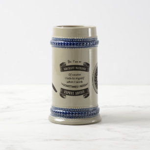 Caneca De Cerveja O mecânico de aviões dá o aconselhamento