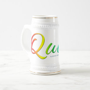 Caneca De Cerveja O orgulho gay artístico queer do SlipperyJoe dá 