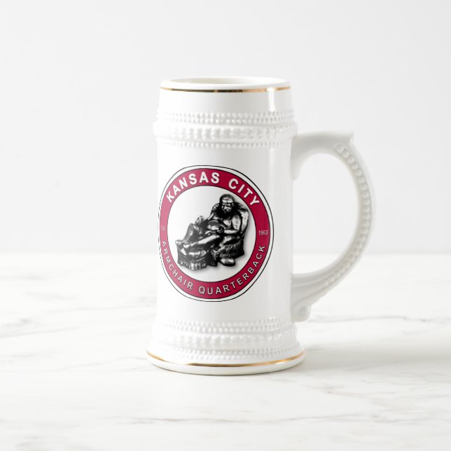 Caneca De Cerveja O quarterback do Armsit - Kansas City Football (Direita)