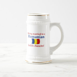Caneca De Cerveja O Romanian constrói o caráter