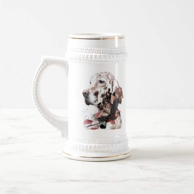Caneca De Cerveja O Setter Inglês, Caça à Paixão (Esquerda)
