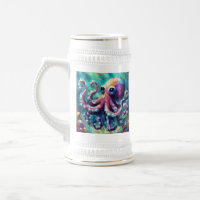 Octopus Oil Painting NMaritime Beach