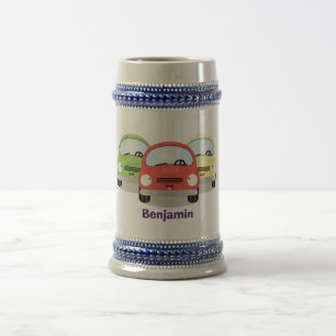 Caneca De Cerveja Óculos de desenho animado de kawaii, bonitos